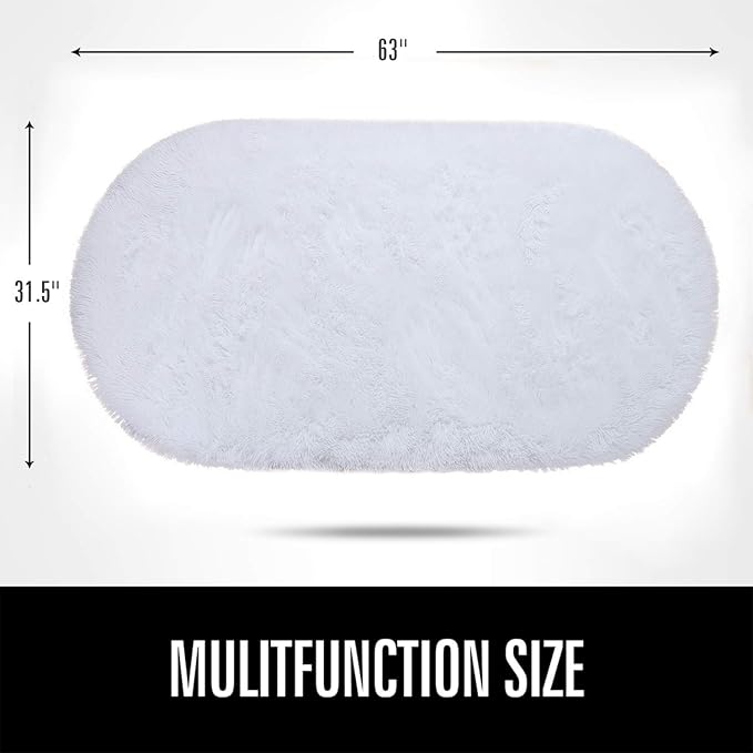 Fluffy Shaggy Area Rugs for Bedroom Bedside | Egoodhome™