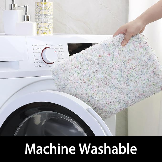 Soft Thick Absorbent Quick Dry Microfiber Bathroom Rugs | Egoodhome™