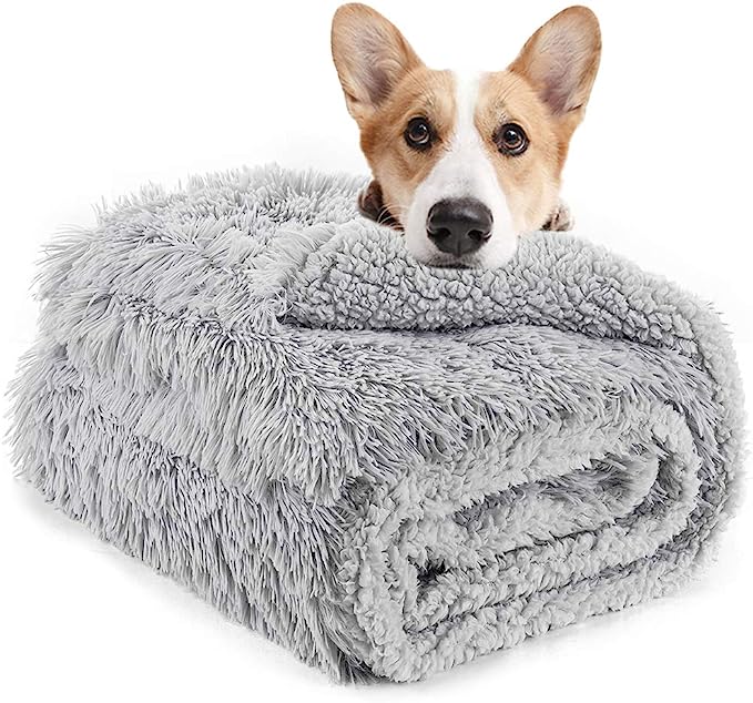 Soft Warm Sherpa Fleece Luxury Fluffy Pet Blanket | Egoodhome™