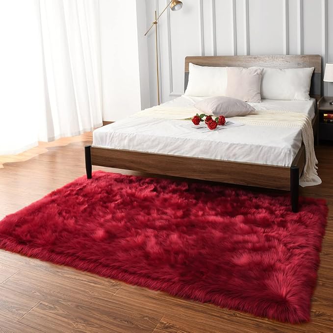 Washable Furry Durable Faux Throw Carpet | Egoodhome™