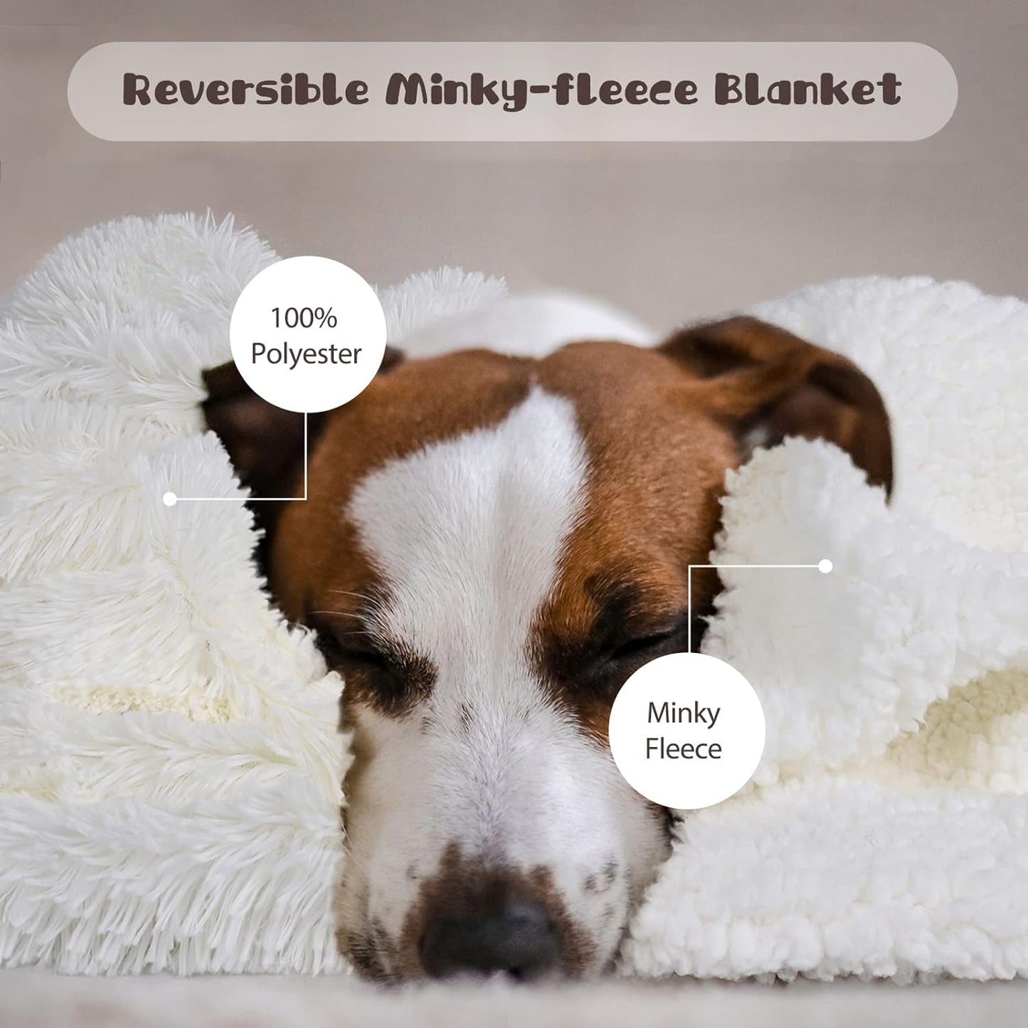 EGOODHOME Medium Dog Blanket for Couch Bed | Egoodhome™