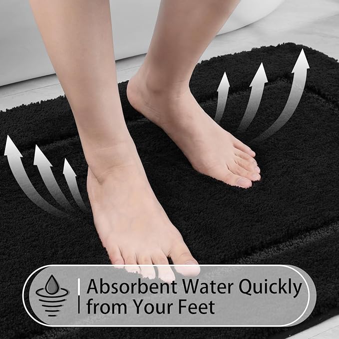 Soft Bath Rug Set 2 Piece Set, U-Shaped Bathroom Rugs | Egoodhome™