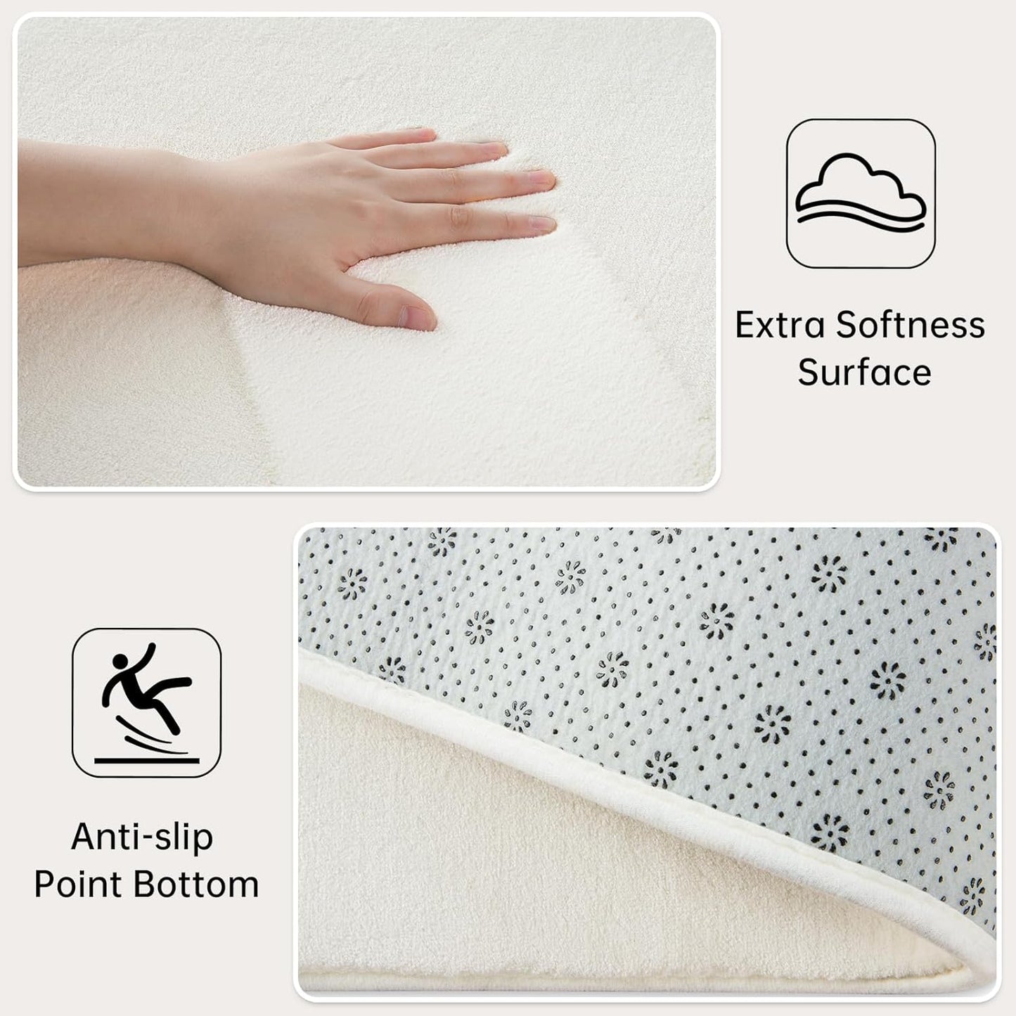 Solid-color Minimalist Washable Modern Area Rug | Egoodhome™