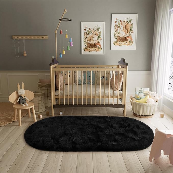Fluffy Shaggy Area Rugs for Bedroom Bedside | Egoodhome™