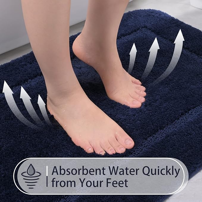 Soft Bath Rug Set 2 Piece Set, U-Shaped Bathroom Rugs | Egoodhome™