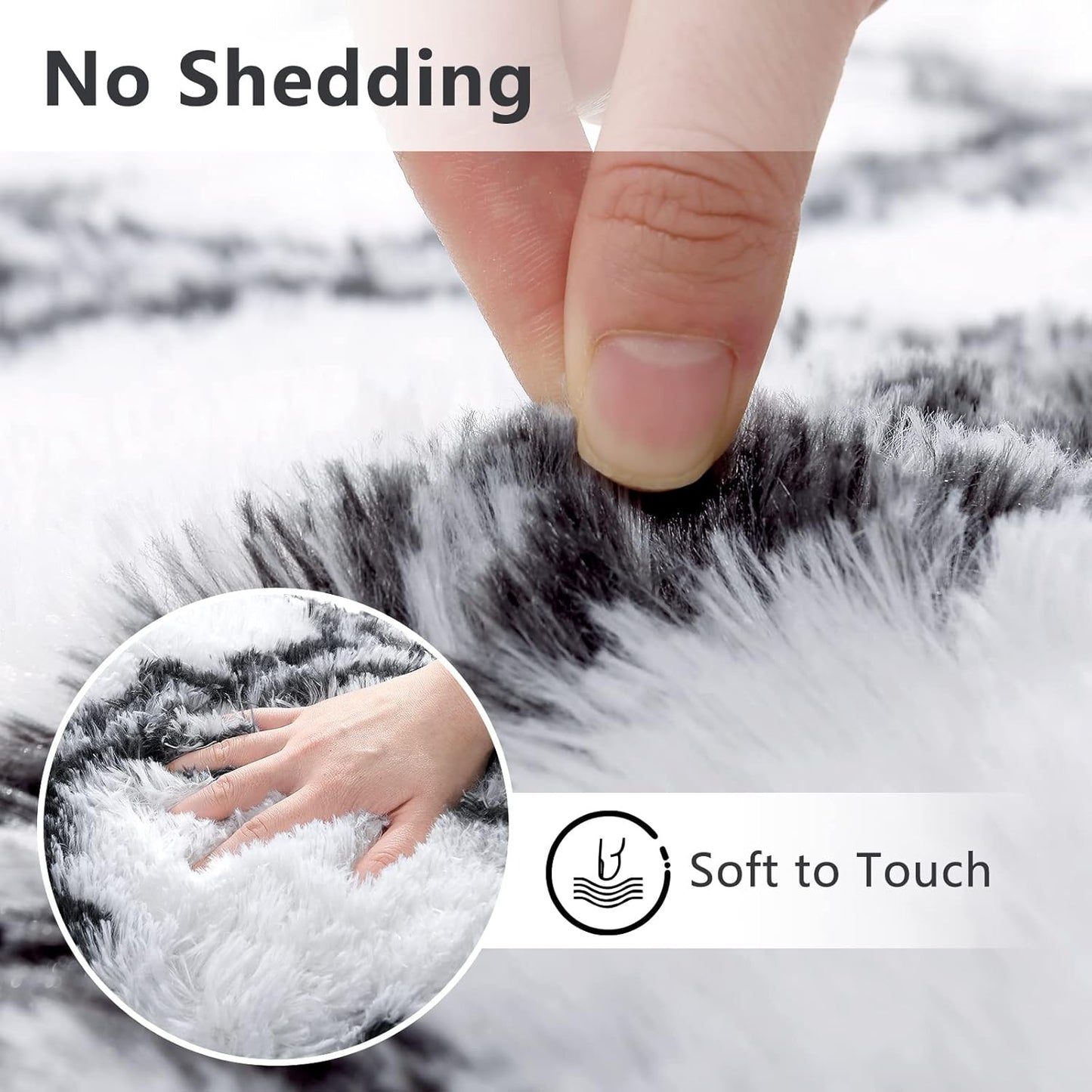 Geometric Plush Fluffy Modern Area Luxury Shag Rugs | MUSICWAKER™