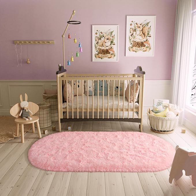 Fluffy Shaggy Area Rugs for Bedroom Bedside | Egoodhome™