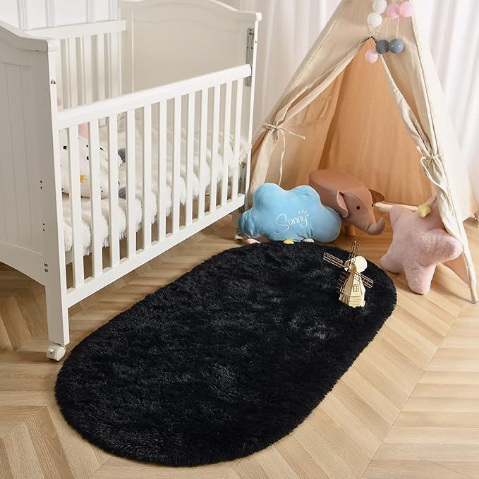 Fluffy Shaggy Area Rugs for Bedroom Bedside | Egoodhome™