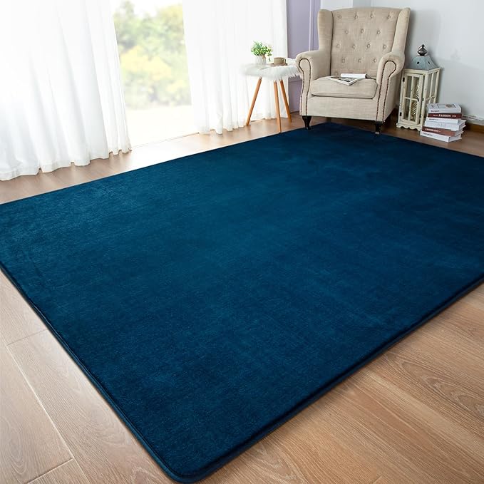 Solid-color Minimalist Washable Modern Area Rug | Egoodhome™