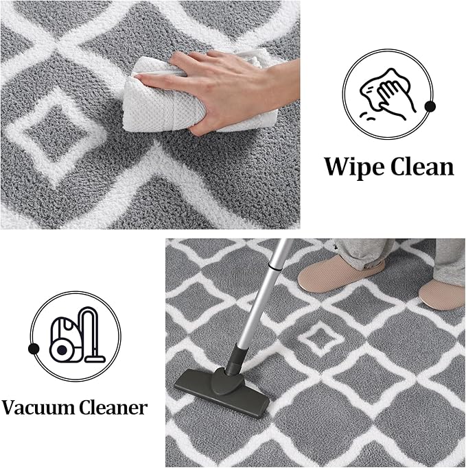Modern Moroccan Memory Foam Big Dorm Carpet | Egoodhome™