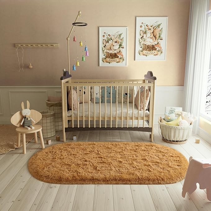 Fluffy Shaggy Area Rugs for Bedroom Bedside | Egoodhome™