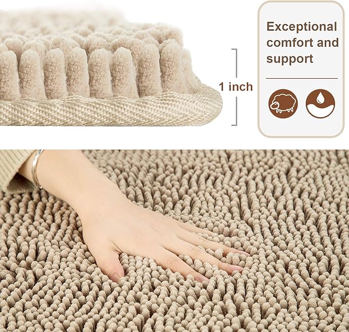 Washable Non Slip Bath Rugs for Bathroom Shower | Egoodhome™