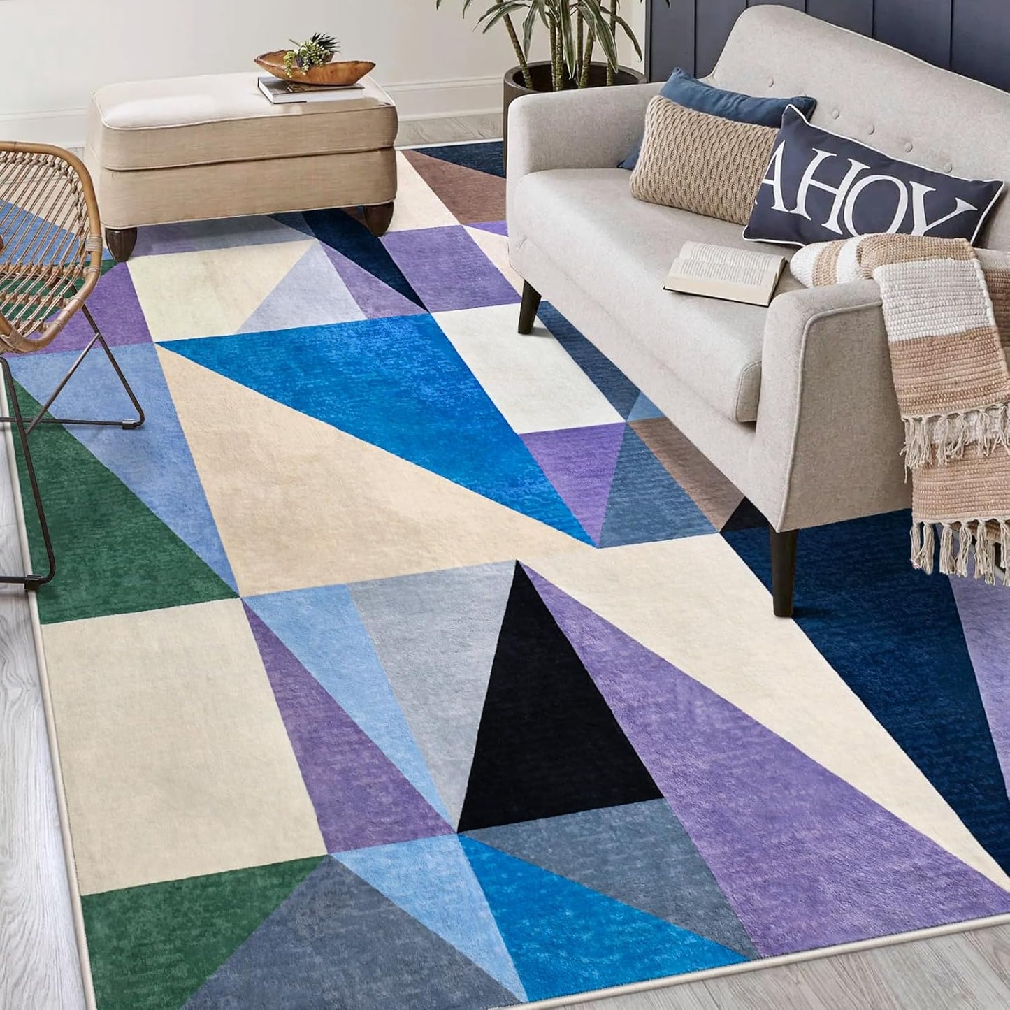 Large Indoor Modern Area Rug | Egoodhome™