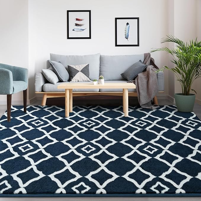 Modern Moroccan Memory Foam Big Dorm Carpet | Egoodhome™