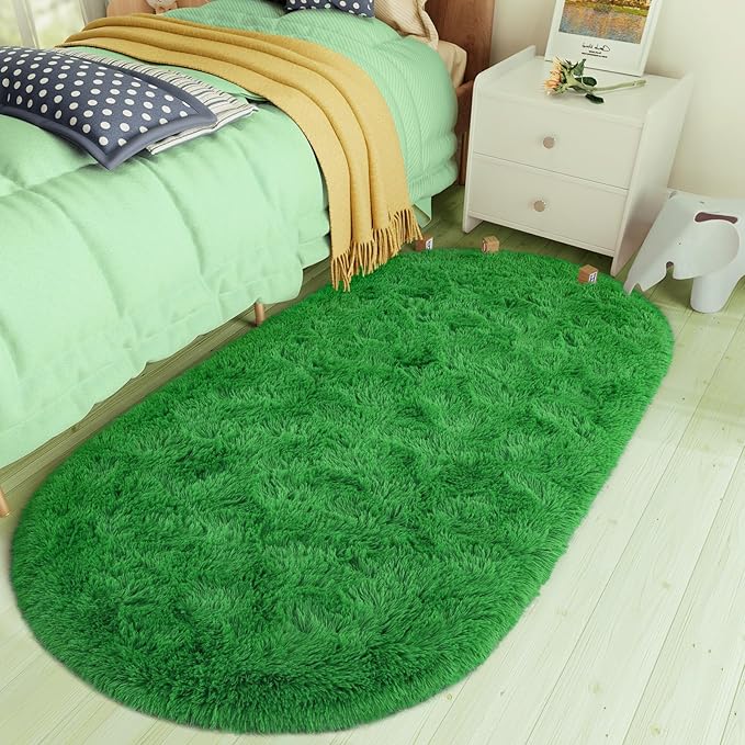 Fluffy Shaggy Area Rugs for Bedroom Bedside | Egoodhome™