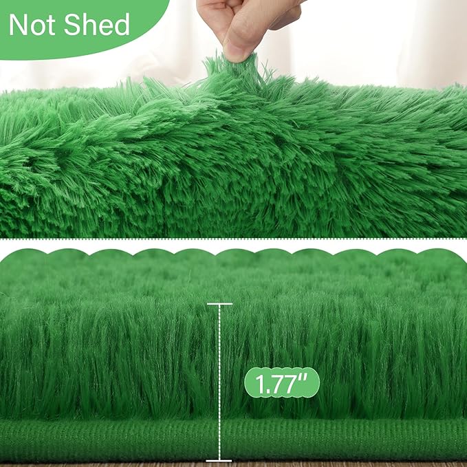 Fluffy Shaggy Area Rugs for Bedroom Bedside | Egoodhome™