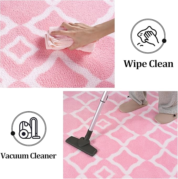 Modern Moroccan Memory Foam Big Dorm Carpet | Egoodhome™