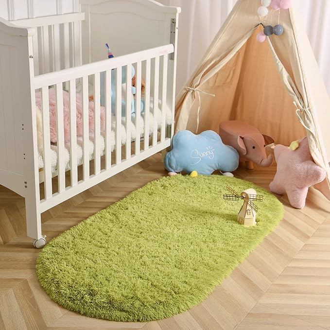 Fluffy Shaggy Area Rugs for Bedroom Bedside | Egoodhome™