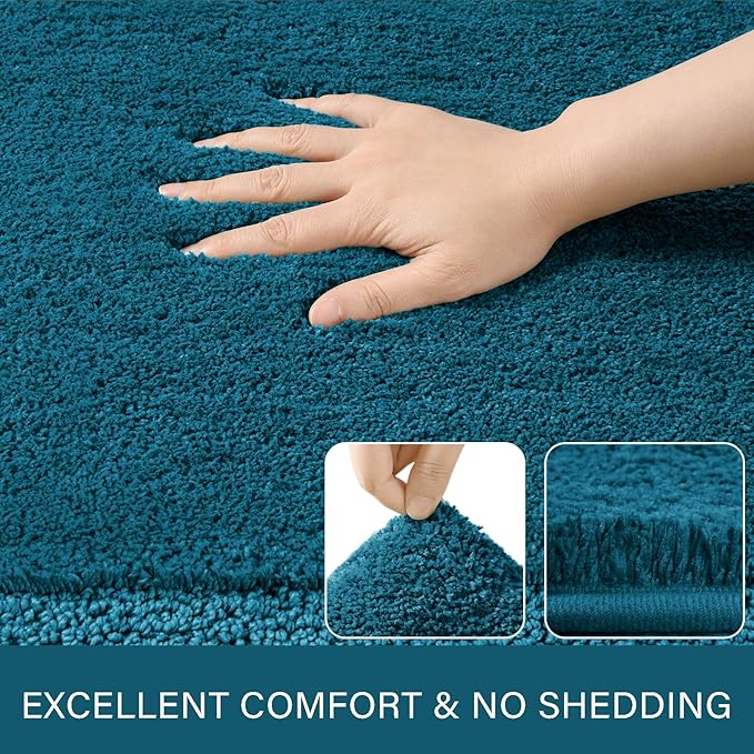 Soft Bath Rug Set 2 Piece Set, U-Shaped Bathroom Rugs | Egoodhome™