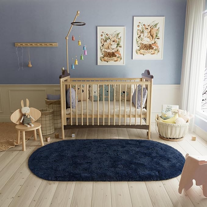 Fluffy Shaggy Area Rugs for Bedroom Bedside | Egoodhome™