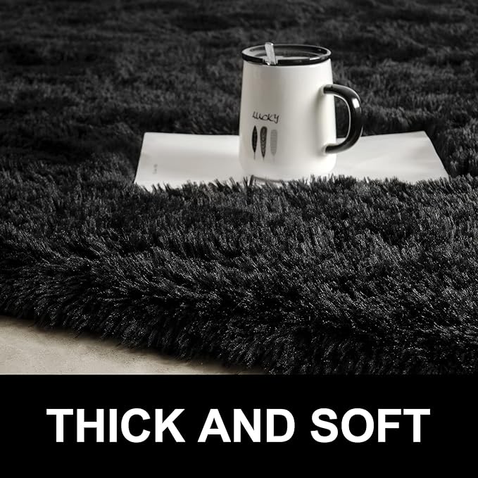 Fluffy Shaggy Area Rugs for Bedroom Bedside | Egoodhome™