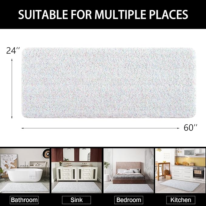 Soft Thick Absorbent Quick Dry Microfiber Bathroom Rugs | Egoodhome™