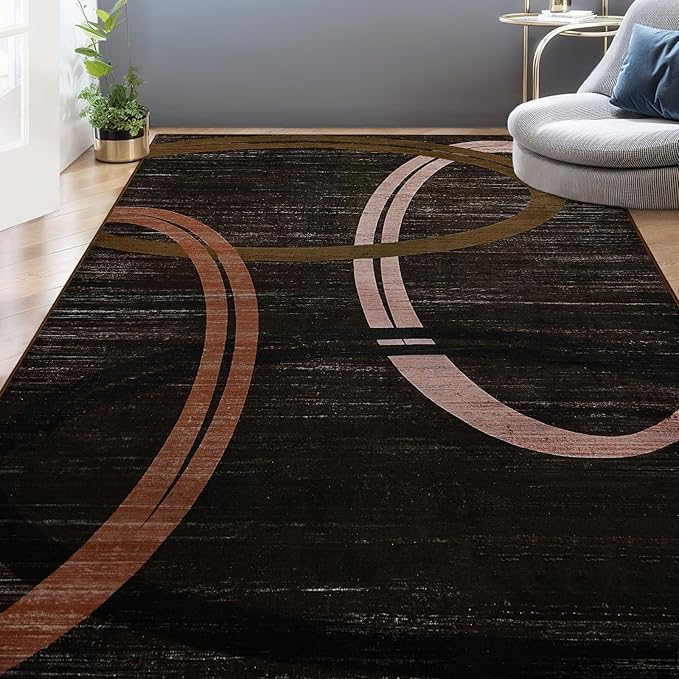 Abstract Big High Traffic Modern Rugs | Egoodhome™