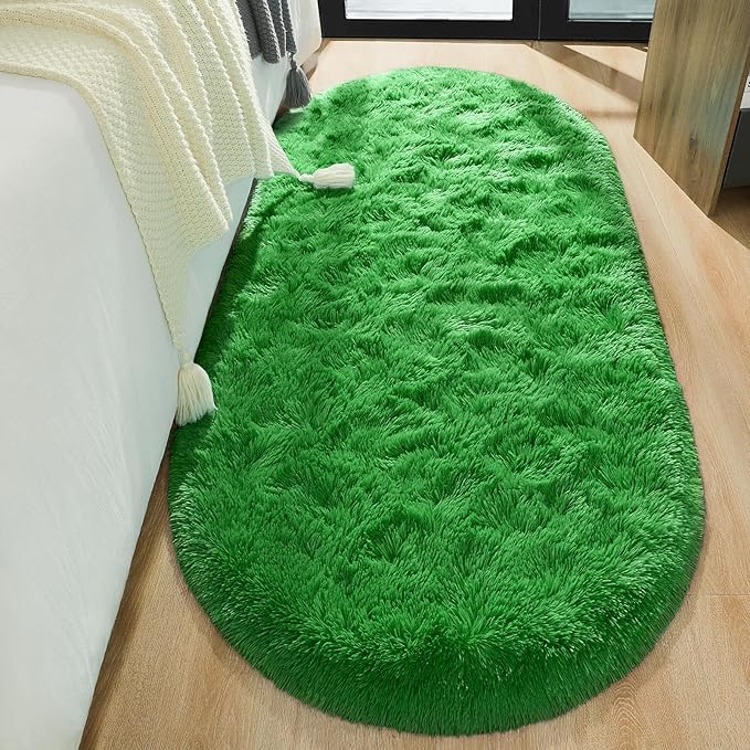 Fluffy Shaggy Area Rugs for Bedroom Bedside | Egoodhome™