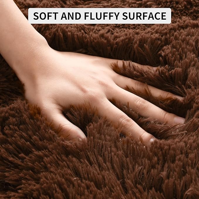 EGOODHOME Large Soft Fluffy  Modern Rug | Egoodhome™
