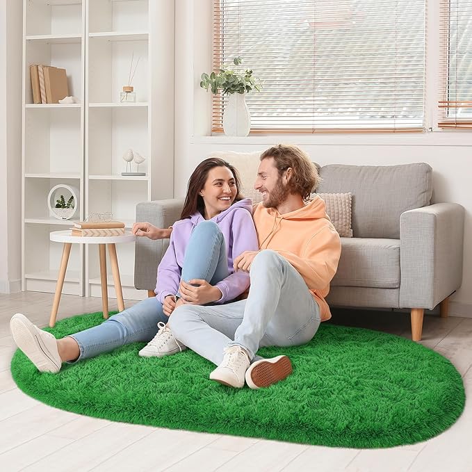 Fluffy Shaggy Area Rugs for Bedroom Bedside | Egoodhome™