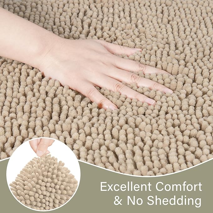 Soft Non Slip Bath Bathroom Rug Set | Egoodhome™