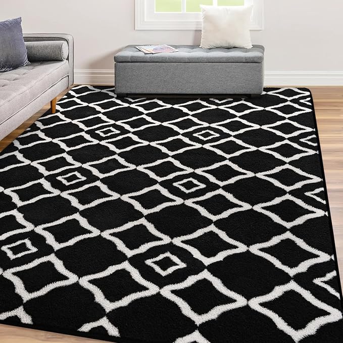 Modern Moroccan Memory Foam Big Dorm Carpet | Egoodhome™