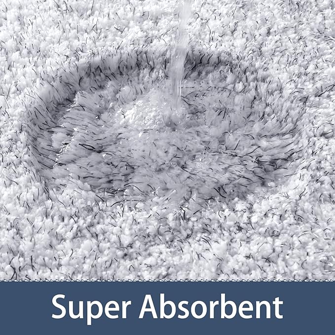 Soft Thick Absorbent Quick Dry Microfiber Bathroom Rugs | Egoodhome™