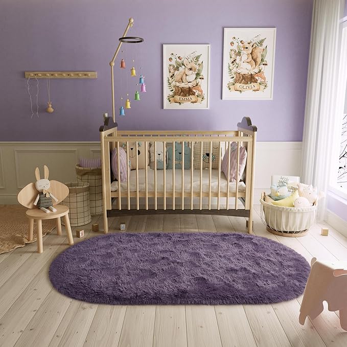 Fluffy Shaggy Area Rugs for Bedroom Bedside | Egoodhome™