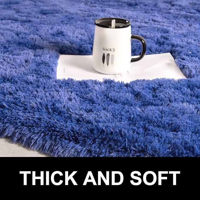 Fluffy Shaggy Area Rugs for Bedroom Bedside | Egoodhome™
