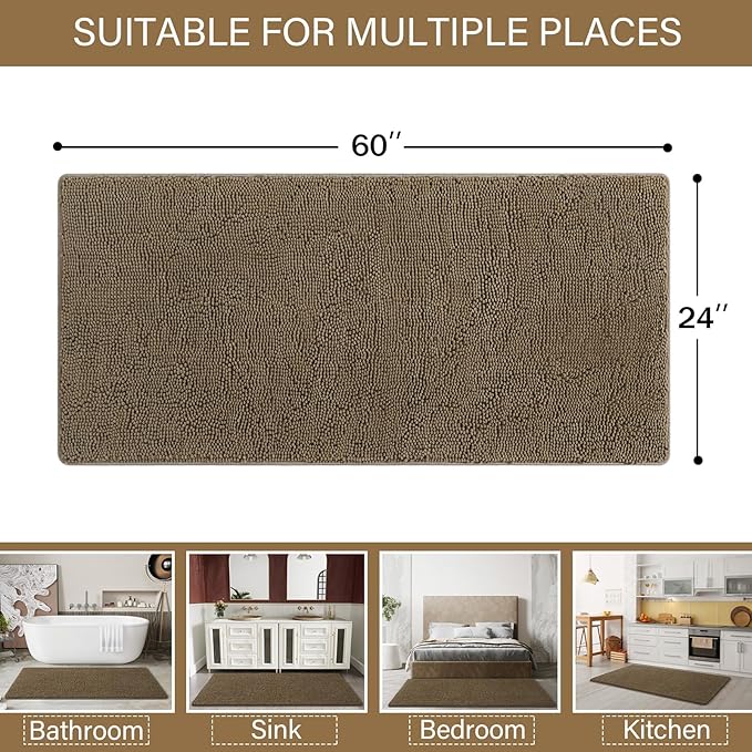 Washable Non Slip Bath Rugs for Bathroom Shower | Egoodhome™