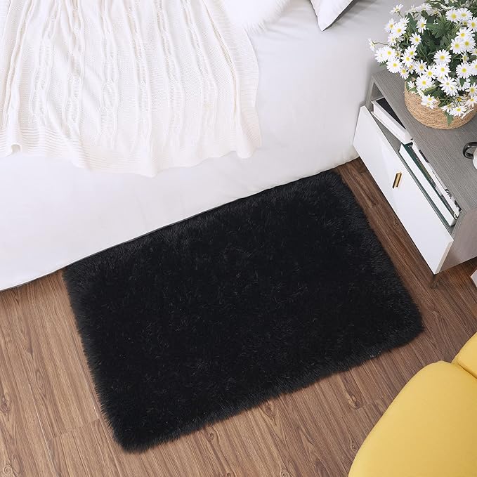 EGOODHOME Large Soft Fluffy  Modern Rug | Egoodhome™