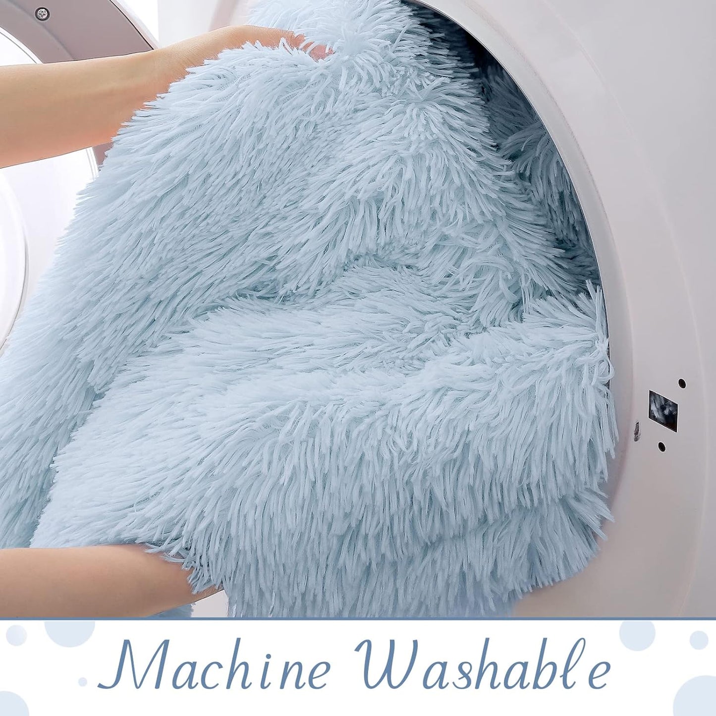 Super Soft Shaggy Fuzzy Sherpa Blankets | Egoodhome™