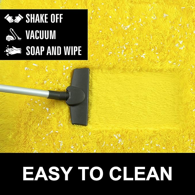 Fluffy Shaggy Area Rugs for Bedroom Bedside | Egoodhome™