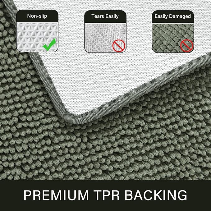 Washable Non Slip Bath Rugs for Bathroom Shower | Egoodhome™