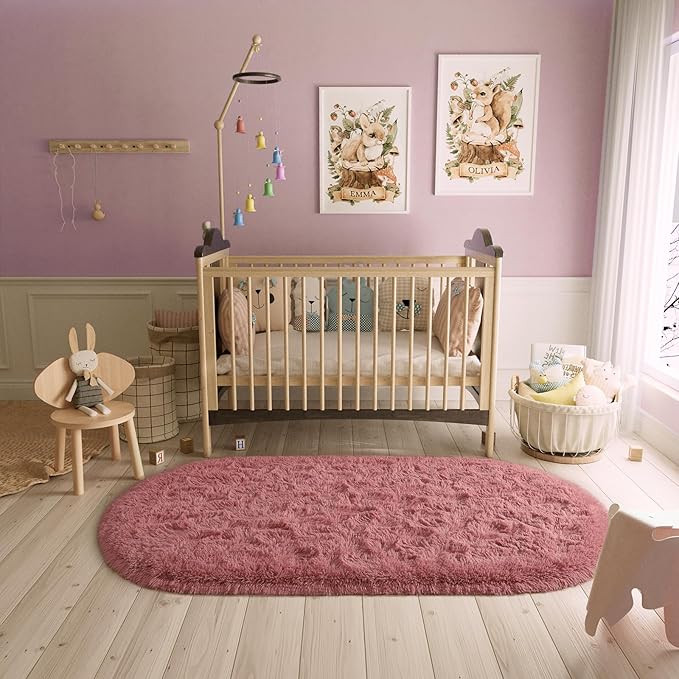 Fluffy Shaggy Area Rugs for Bedroom Bedside | Egoodhome™