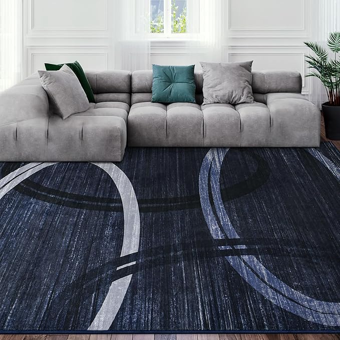 Abstract Big High Traffic Modern Rugs | Egoodhome™