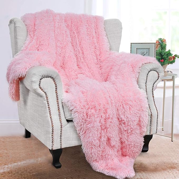 Super Soft Shaggy Fuzzy Sherpa Blankets | Egoodhome™
