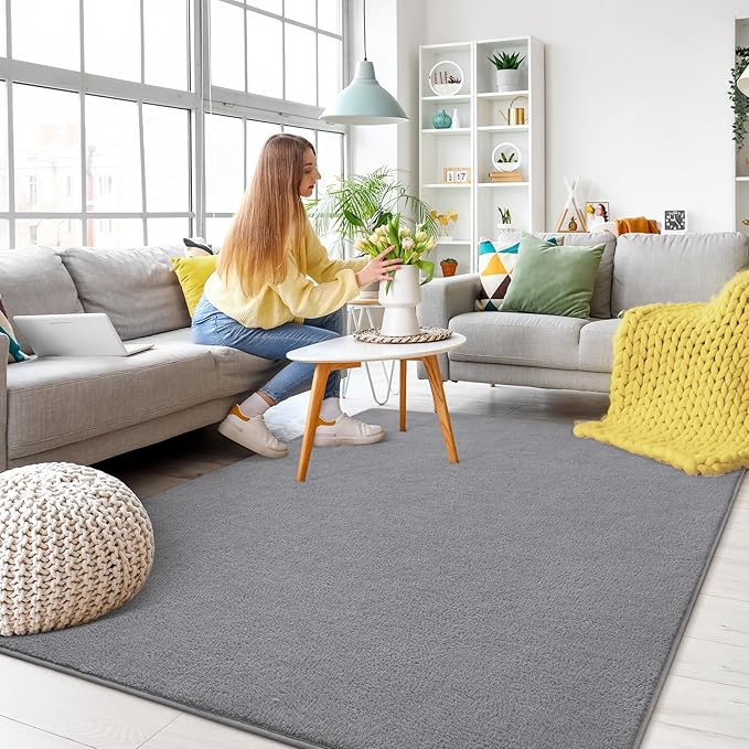 Neutral Throw Soft Memory-Foam Rugs | Egoodhome™
