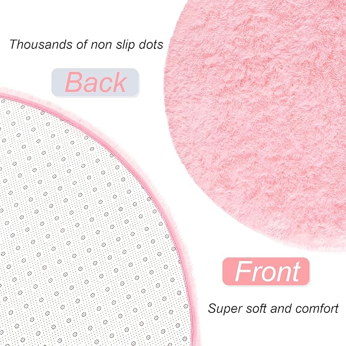 Fluffy Shaggy Area Rugs for Bedroom Bedside | Egoodhome™