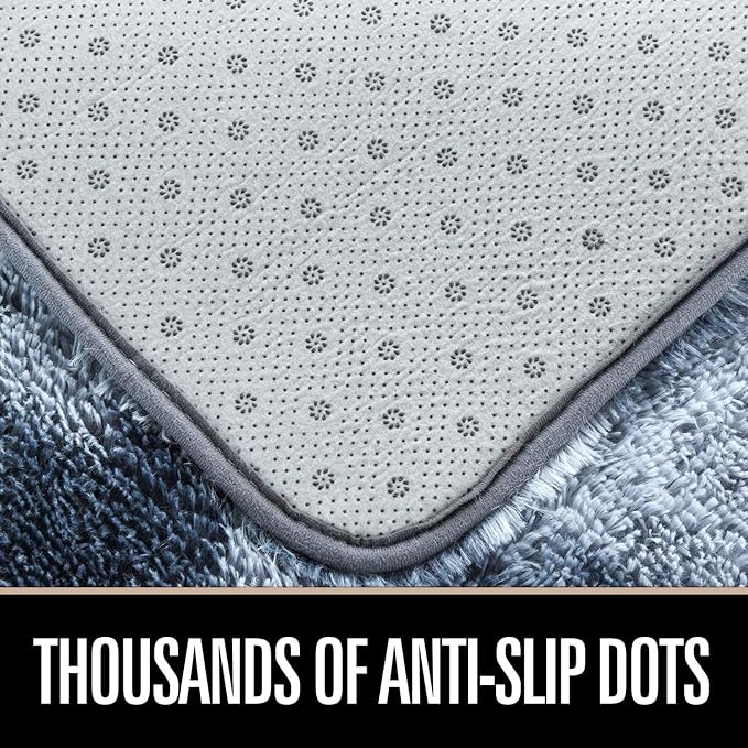 Luxury Fluffy Rainbow Colorful Area Rug | Egoodhome™