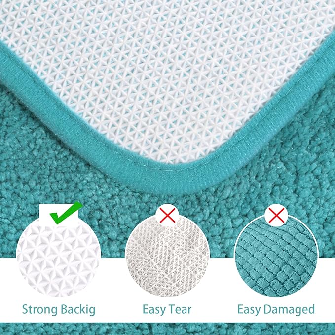 Soft Bath Rug Set 2 Piece Set, U-Shaped Bathroom Rugs | Egoodhome™