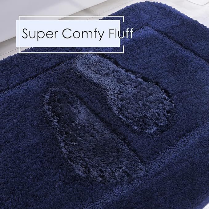 Soft Bath Rug Set 2 Piece Set, U-Shaped Bathroom Rugs | Egoodhome™