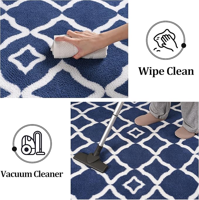 Modern Moroccan Memory Foam Big Dorm Carpet | Egoodhome™