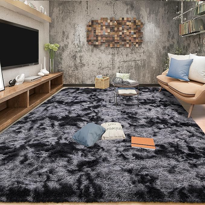 EGOODHOME Large Soft Fluffy  Modern Rug | Egoodhome™